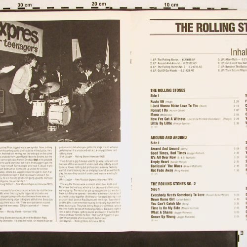 Rolling Stones: Booklet-8 Jahre R.S.63-70/ Story, Teldec(6.30118-00-501), D,8 Seiten,  - Book - V4442 - 5,00 Euro