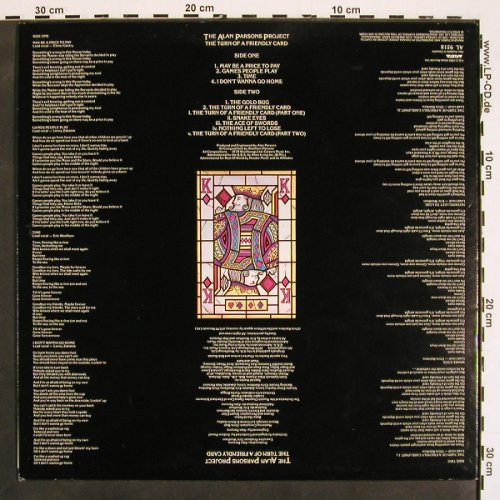 Parsons Project,Alan: The Turn Of A Friendly Card, Arista (AL 9518), CDN, 1980 Typ: LP Best.-Nr.: V4455 Preis: 7,50 Euro
