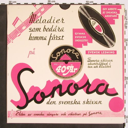 V.A.Sonora-Melodier som bedära: 40 Ar, 1932-1972, Foc, Sonora (6830 124), S Typ: LP Best.-Nr.: V4460 Preis: 7,50 Euro