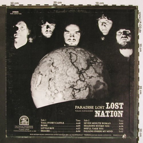 Lost Nation: Paradise Lost, Rare Earth (RS-518), US, co, 1970 Typ: LP Best.-Nr.: V4493 Preis: 45,00 Euro