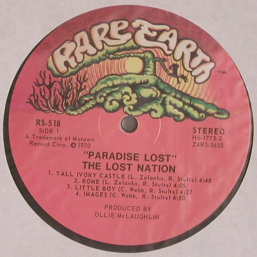Lost Nation: Paradise Lost, Rare Earth (RS-518), US, co, 1970 Typ: LP Best.-Nr.: V4493 Preis: 45,00 Euro