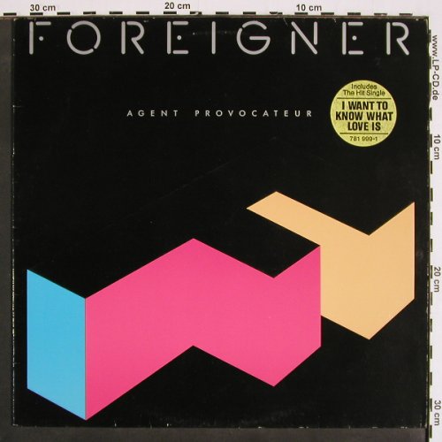 Foreigner: Agent Provocateur, Atlantic (781 999-1), D, 1984 Typ: LP Best.-Nr.: V4548 Preis: 6,00 Euro