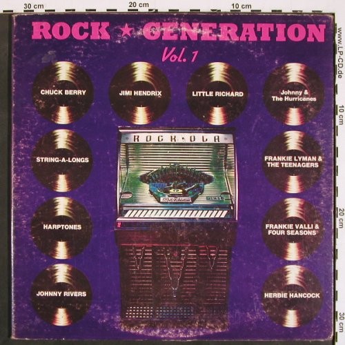 V.A.Rock Generation Vol.1: Little Richard, Hendrix,H.Hancock.., LSM Records, Foc (LSLP 3022), US, m-/vg+, 1979 Typ: 2LP Best.-Nr.: V4616 Preis: 7,50 Euro