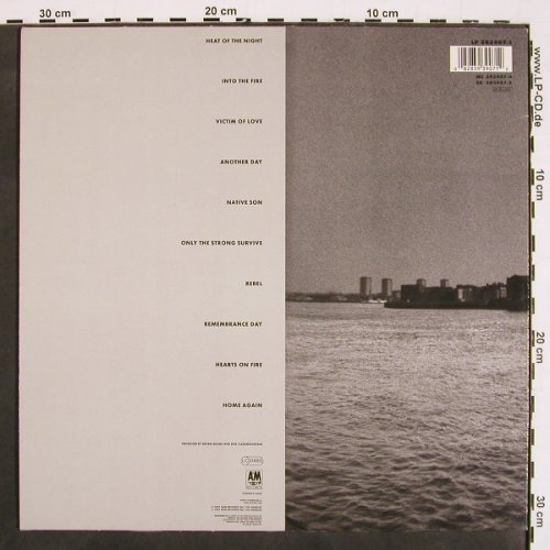 Adams,Bryan: Into The Fire + Poster, AM (393 907-1), D, 1987 Typ: LP Best.-Nr.: V4634 Preis: 6,00 Euro