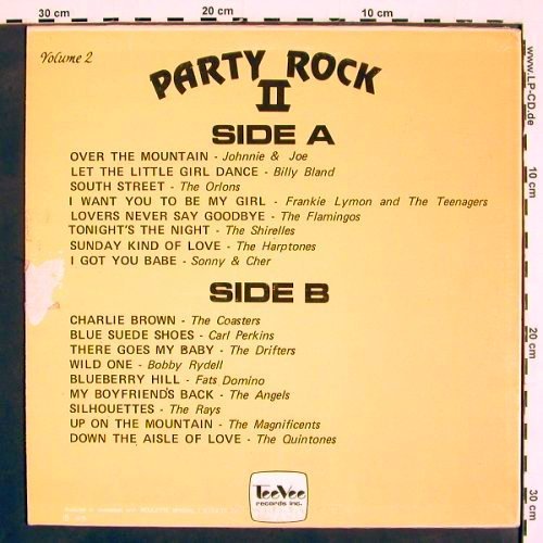 V.A.Party Rock II: Johnnie & Joe...Quintones, m-/vg+, TeeVee (TA-1045), CDN, 1976 Typ: LP Best.-Nr.: V4638 Preis: 5,00 Euro