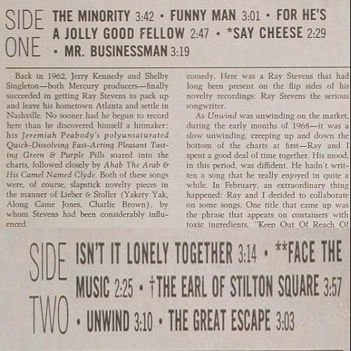 Stevens,Ray: Even Stevens, Monument (SLP 18102), US, 1968 Typ: LP Best.-Nr.: V4677 Preis: 7,50 Euro