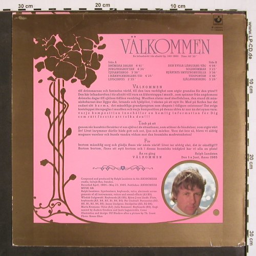 Lundstein,Ralph: Välkommen, m /vg+, Harvest (1362001), S, 1985 Typ: LP Best.-Nr.: V4698 Preis: 6,00 Euro