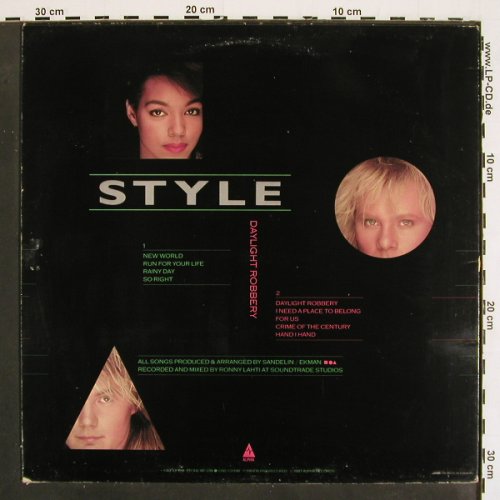 Style: Daylight Robbery, m-/vg+, Alpha (ONE LP 018), S, 1987 Typ: LP Best.-Nr.: V4774 Preis: 5,00 Euro