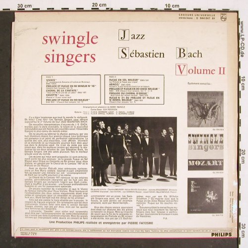 Swingle Singers: le volume 2, m-/vg+, Philips (844 847 BY), F, 1968 Typ: LP Best.-Nr.: V4788 Preis: 7,50 Euro