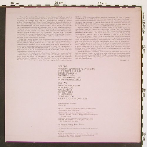 Genesis: In The Beginning, London (LC 50006), US, 1977 Typ: LP Best.-Nr.: V4904 Preis: 14,00 Euro