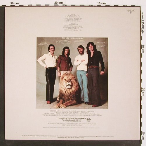 Harrison Band,Don: Same, Atlantic (ATL 50 263), D, 1976 Typ: LP Best.-Nr.: V4905 Preis: 9,00 Euro