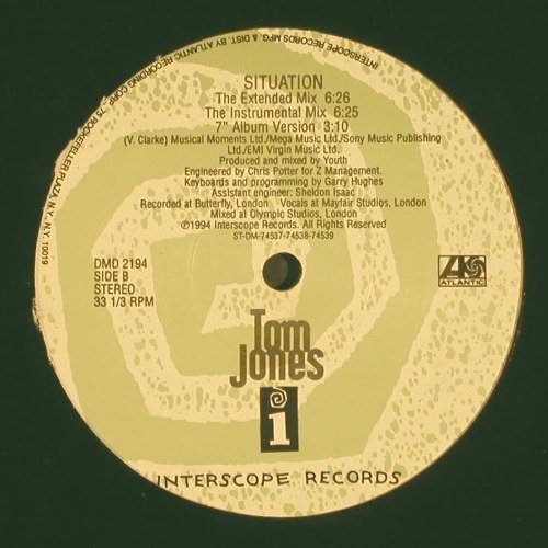 Jones,Tom: Situation*5, Interscope (DMD 2194), US, LC, 1994 Typ: 12" Best.-Nr.: V4914 Preis: 3,00 Euro