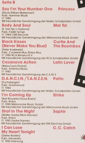 V.A.Die Küken Kommen-Superhits Aus: Modern Talking ... C.C.Catch, Dino (1031), D, 1985 Typ: LP Best.-Nr.: V4944 Preis: 5,00 Euro