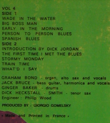 Bond,Graham / Bruce, Baker, Hecksta: Faces and Places Vol.4,  Live, BYG (529 904), F, vg+/vg+ Typ: LP Best.-Nr.: V5002 Preis: 9,00 Euro