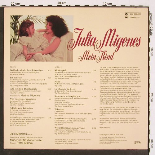 Migenes,Julia: Mein Kind, Ariola(200 553-366), D, 1979 - LP - V5031 - 6,00 Euro