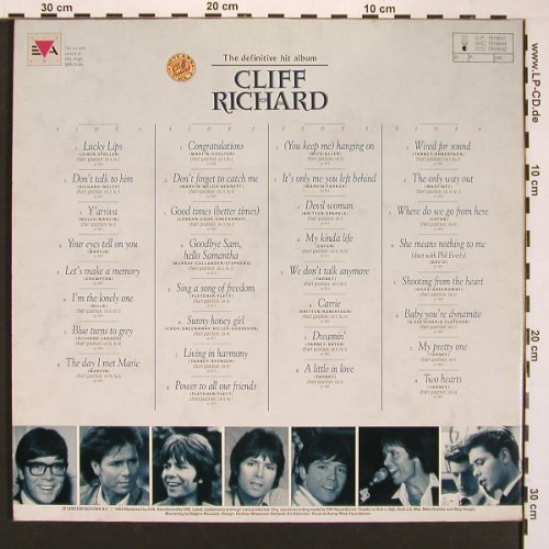 Richard,Cliff: The Definitive Hit Album, Foc, EMI / EVA(7919641), EEC, 1989 - 2LP - V5073 - 9,00 Euro