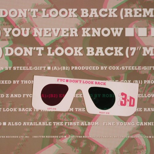 Fine Young Cannibals: Don't Look Back*2+1, 3-D Package, London (LONXG 220), UK,+Brille, 1989 Typ: 12" Best.-Nr.: V5081 Preis: 7,50 Euro