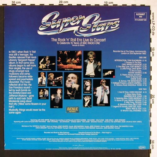 V.A.Super Stars The R'n'R Era: Live In Concert, 16 Tr., Facts, Avenue BBC Radio One(6.25487), D, 1983 - LP - V5133 - 5,00 Euro