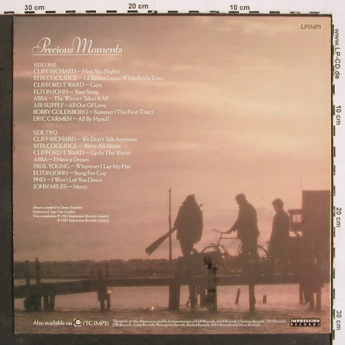 V.A.Precious Moments: Cliff Richard, Abba... John Miles, Impression (LP-IMP3), UK, 16Tr., 1983 Typ: LP Best.-Nr.: V5363 Preis: 5,00 Euro