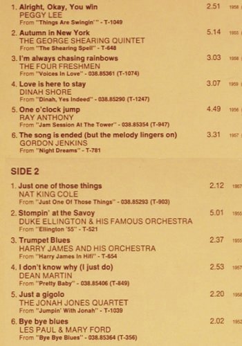 V.A.The Capitol T Album: Peggy Lee... Les Paul & Mary Ford, Capitol(5c 026-85599 X), NL, 12Tr., 1978 - LP - V5475 - 5,00 Euro