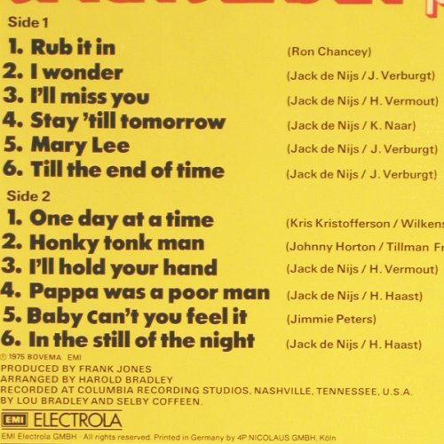 Jersey,Jack & Jordanaires: I Wonder, EMI(C062-25153), D, 1975 - LP - V5494 - 7,50 Euro