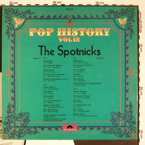 Spotnicks: Pop History Vol 12, Foc, Polydor, whMuster (2675 016), D, 1970 Typ: 2LP Best.-Nr.: V5520 Preis: 9,00 Euro