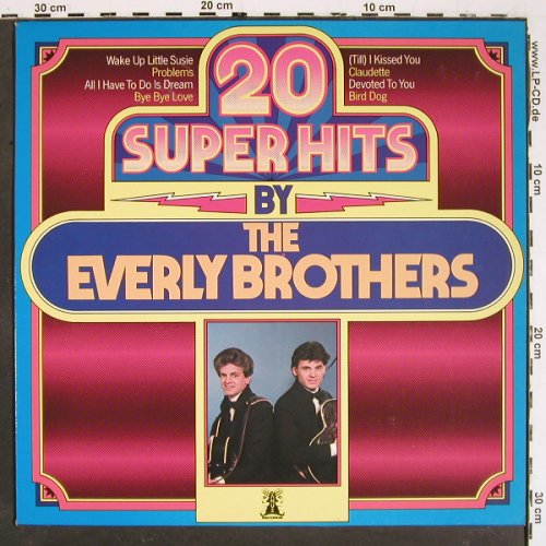 Everly Brothers: 20 Super Hits By, Janus(6.23484AP), D, 1978 - LP - V5535 - 5,00 Euro