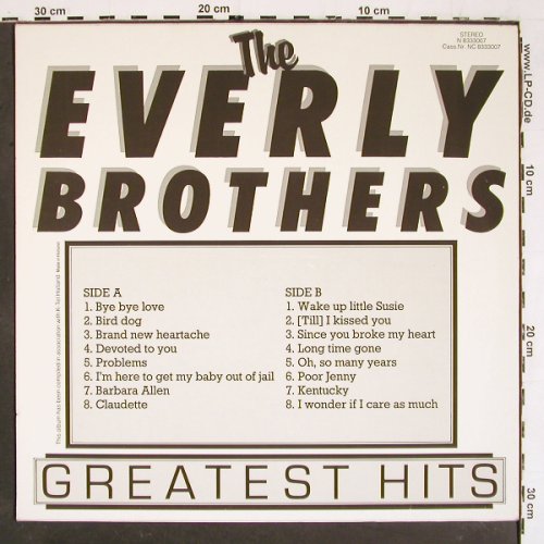 Everly Brothers: Greatest Hits, Neon(N 8333007), NL,  - LP - V5536 - 5,00 Euro
