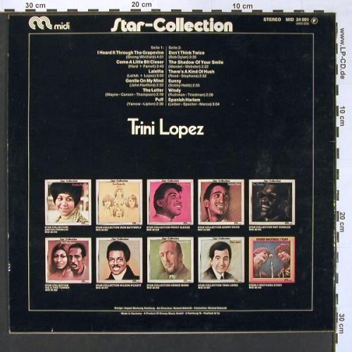 Lopez,Trini: Star-Collection, Midi (MID 24 001), D, vg+/m- Typ: LP Best.-Nr.: V5556 Preis: 5,00 Euro
