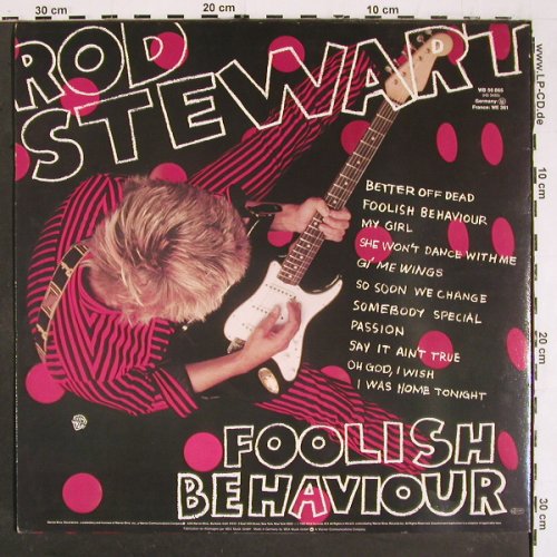 Stewart,Rod: Foolish Behaviour, +Poster, WB (58 865), D, 1980 Typ: LP Best.-Nr.: V5634 Preis: 7,50 Euro