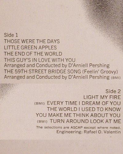 Mathis,Johnny: Those Were The Days, CBS(S 63427), D, 1968 - LP - V5791 - 7,50 Euro