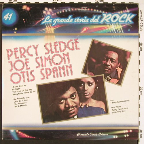 V.A.La Grande Storia Del Rock 41: Percy Sledge, Joe Simon, Otis Span, Curcio (GSR 41), I, 1981 Typ: LP Best.-Nr.: V5903 Preis: 5,00 Euro.