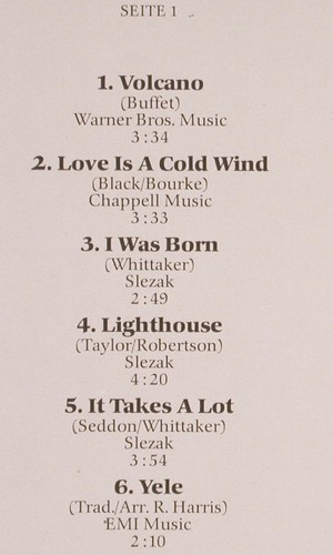 Whittaker,Roger: Voyager, Aves (INT 161.549), D, 1983 Typ: LP Best.-Nr.: V5906 Preis: 6,00 Euro