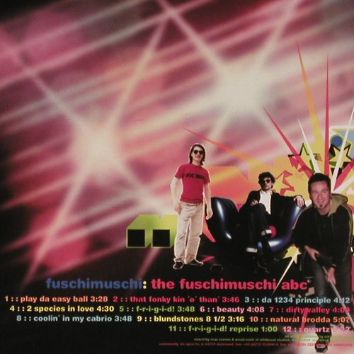 Fuschimuschi: The Fuschimuschi abc,CD Booklet, Community (PAYOLA G 2), EU, 2000 Typ: LP Best.-Nr.: V5919 Preis: 7,50 Euro.