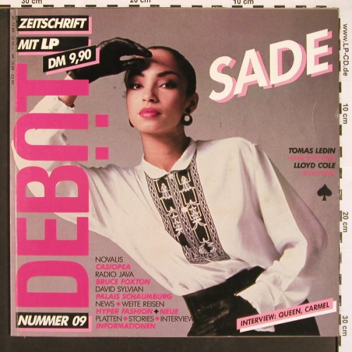 V.A.Debüt Zeitschrift Ausgabe 9: Booklet 62S., u.a(SADE,Queen), Foc, , D, 11Tr., 1984 Typ: LP Best.-Nr.: V5924 Preis: 7,50 Euro