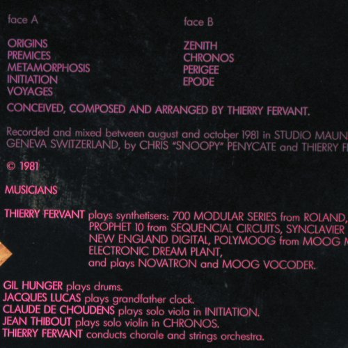 Fervant,Thierry: Seasons of Life, M Records (MLP 10245), F, 1981 Typ: LP Best.-Nr.: V5925 Preis: 12,50 Euro.