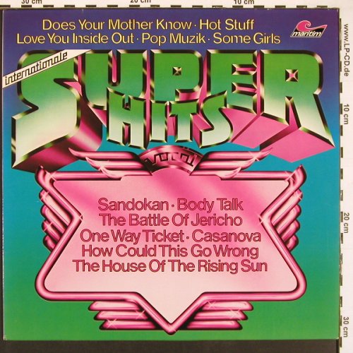 V.A.InternationaleSuperhits: Vocal prod. (unknown artist), Maritim (47 622 NT), D, 1979 Typ: LP Best.-Nr.: V5963 Preis: 4,00 Euro.