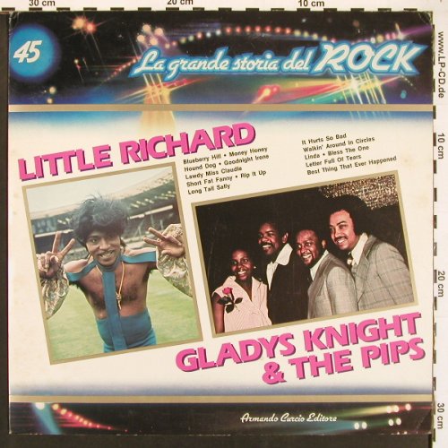 V.A.La Grande Storia Del Rock 45: Little Richard / GladysKnight.., Curcio, m-/vg+ (GSR-45), I Typ: LP Best.-Nr.: V6028 Preis: 5,00 Euro.