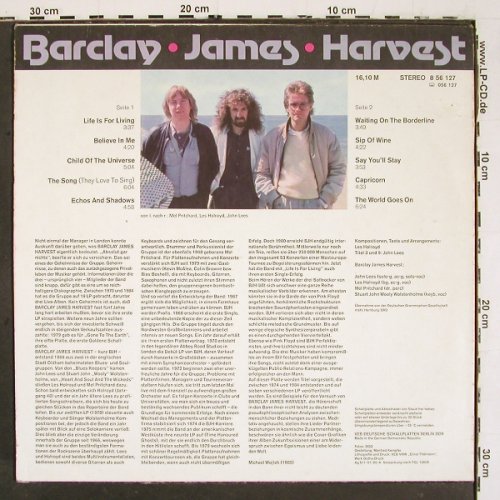 Barclay James Harvest: Same, m &sol;vg+, Amiga (8 56 127), DDR, 1985 Typ: LP Best.-Nr.: V6037 Preis: 6,00 Euro.
