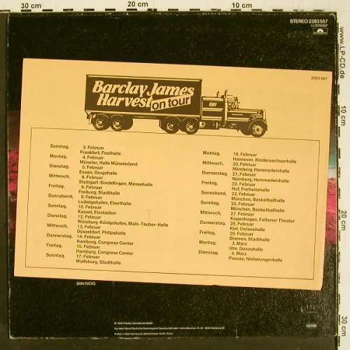 Barclay James Harvest: Eyes Of The Universe, +Tourdaten, Polydor (2383 557), D, m-&sol;vg+, 1979 Typ: LP Best.-Nr.: V6038 Preis: 6,00 Euro.