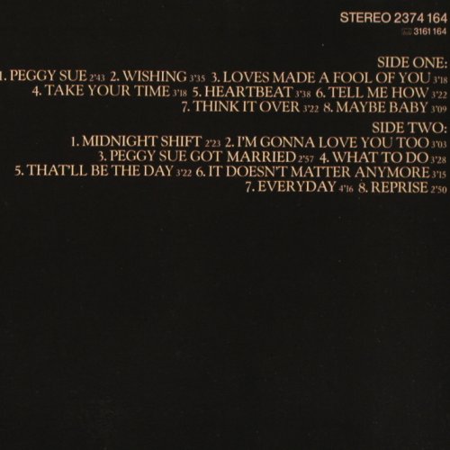 Hollies: Buddy Holly, Polydor BILD Ed. (2374 164), D, 1980 Typ: LP Best.-Nr.: V6042 Preis: 5,00 Euro