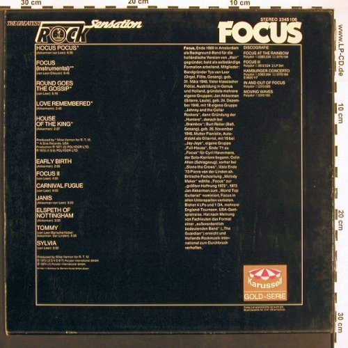Focus: Rock Sensation, Karussell (2345 106), D Typ: LP Best.-Nr.: V6170 Preis: 7,50 Euro.