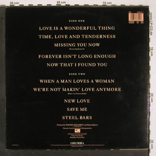 Bolton,Michael: Time,Love & Tenderness, Columbia (467812 1), NL, 1991 Typ: LP Best.-Nr.: V6379 Preis: 7,50 Euro.