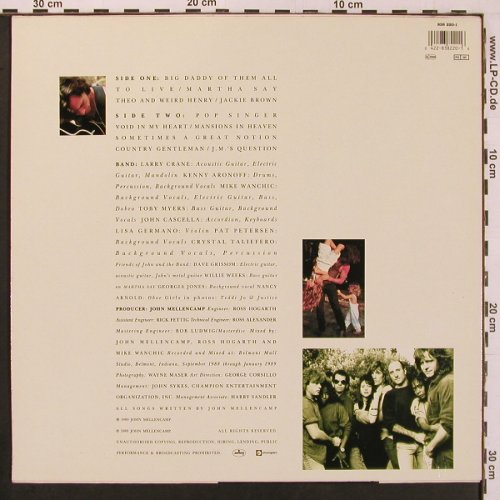 Cougar Mellencamp,John: Big Daddy, Mercury (838 220-1), NL, 1989 Typ: LP Best.-Nr.: V6456 Preis: 6,00 Euro.