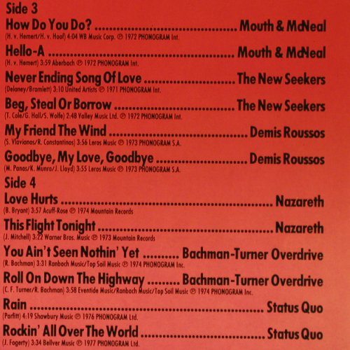 V.A.Legendary Oldies Vol.2, 1969-77: Sir Douglas Quintet.. Status Quo, Philips (6686 045), D, Foc Typ: 2LP Best.-Nr.: V6494 Preis: 5,00 Euro.