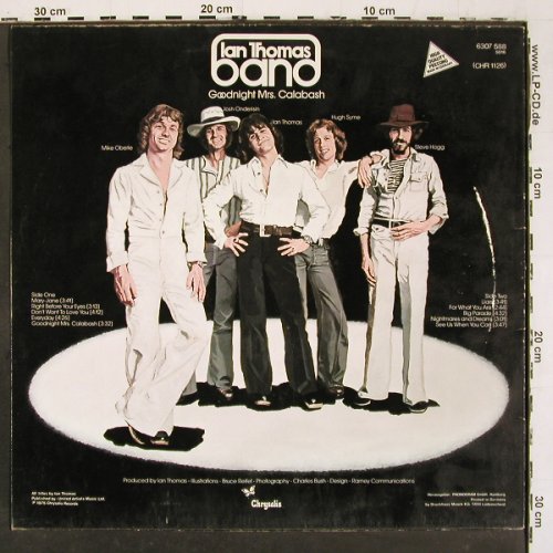 Thomas Band,Ian: Goodnight Mrs.Calabash, m-/vg+, Chrysalis (6307 588), D, 1975 Typ: LP Best.-Nr.: V6518 Preis: 6,00 Euro.