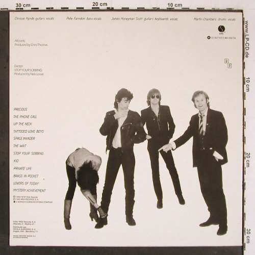 Pretenders: Same (1979), Sire (LR 56774), E, 1983 Typ: LP Best.-Nr.: V6543 Preis: 5,00 Euro.