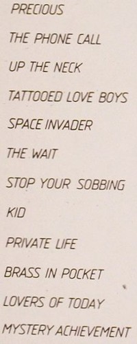 Pretenders: Same (1979), Sire (LR 56774), E, 1983 Typ: LP Best.-Nr.: V6543 Preis: 5,00 Euro.