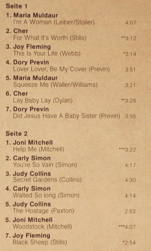 V.A.Rock Ladies - Pride+Passion: Maria Muldaur.. Joy Fleming, Foc, WB (48 005-U), D, 14Tr., 1975 Typ: LP Best.-Nr.: V6587 Preis: 5,00 Euro.