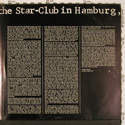 Beatles: Live At Star Club Hamburg 1962, Foc, Bellaphon (BLS 5560), D, 1977 Typ: 2LP Best.-Nr.: V6648 Preis: 20,00 Euro.
